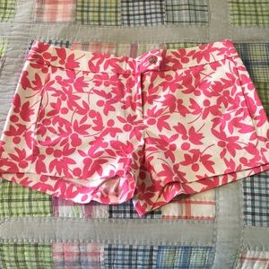 J.Crew pink flower shorts
